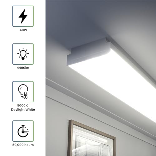 4FT LED Wraparound 40W Shop Lights for Garage (5000K / 40W)