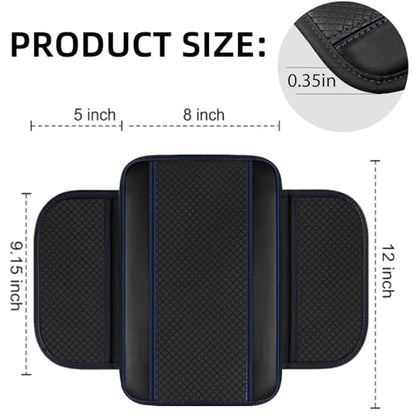 10 PCS Leather Car Seat Covers Front Seats Set (Steering Wheel Cover Set / Black and blue)