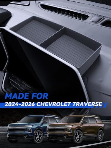 for Traverse Dashboard Console Organizer 2024 2025 2026 Chevy Traverse (for 2024-2026 Chevrolet Traverse)