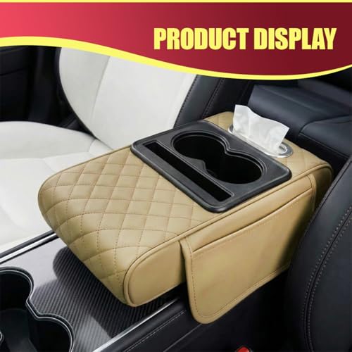 Car Center Console Cover (Beige)