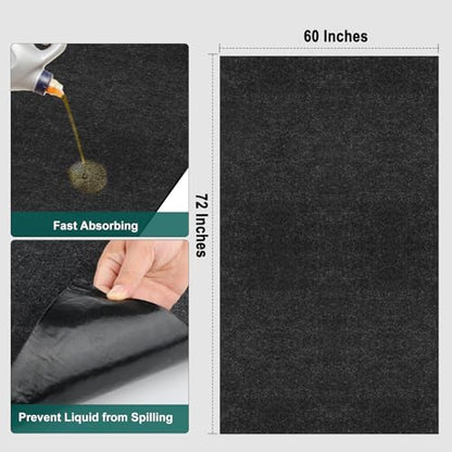 60" x 72" Giant Oil Drip Mat for Garage Driveway (5' x 6')