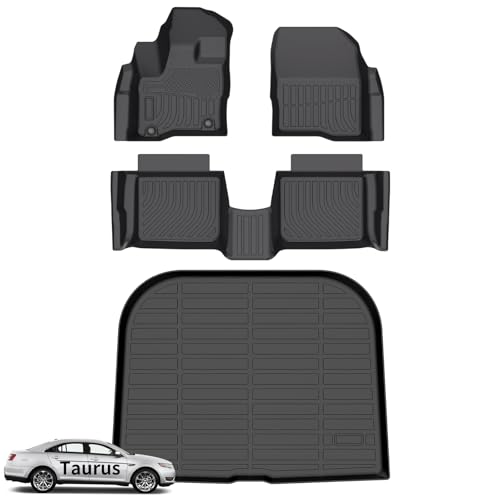 Floor Mats Cargo Liner for Ford Taurus 2010 (BLACK)