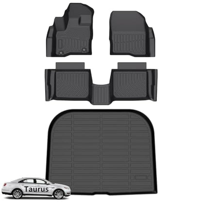 Floor Mats Cargo Liner for Ford Taurus 2010 (BLACK)