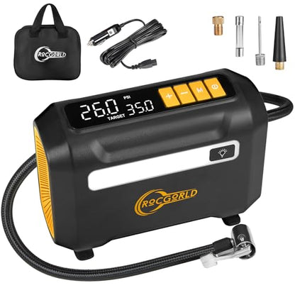 R8 Tire Inflator Portable Air Compressor (Yellow)