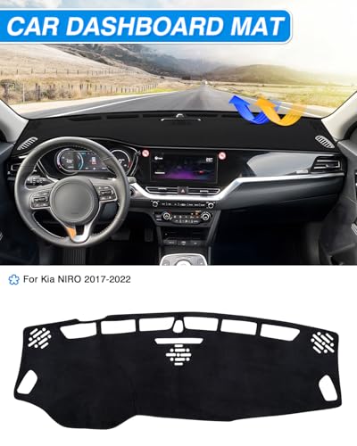 Dash Cover Compatible with Kia NIRO 2017 2018 2019 2020 2021 2022 Dashboard Cover Mat Non (60*33(Kia NIRO 17-22))