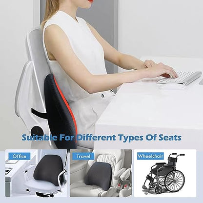 Super Cozy Lumbar Support Pillow for Car (Backsaver-two)