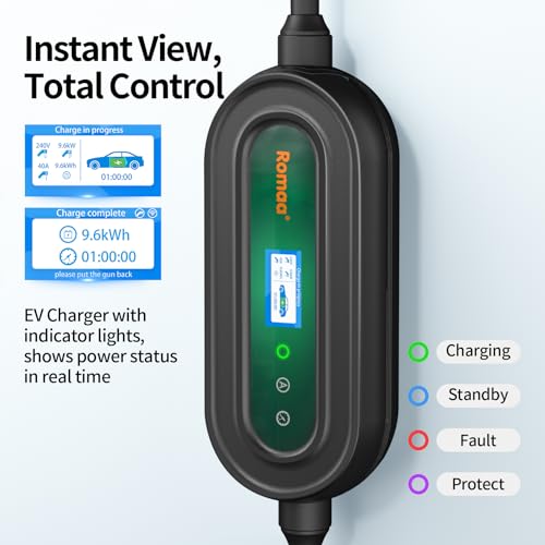 Level 2 EV Charger 40 Amp Portable J1772 Charger (40)
