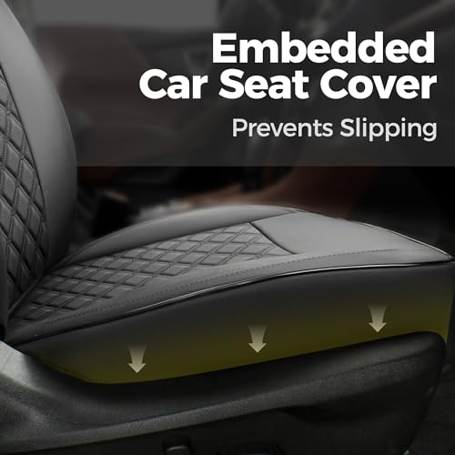 Custom Fit Ford Ranger Seat Covers 2019 2020 2021 2022 2023 Full Set SuperCrew (Black / 2019-23 SuperCrew(XLT,Lariat)&2021-23 SuperCrew XL)