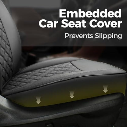 Custom Fit Ford Ranger Seat Covers 2019 2020 2021 2022 2023 Full Set SuperCrew (Black / 2019-23 SuperCrew(XLT,Lariat)&2021-23 SuperCrew XL)