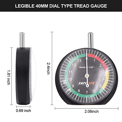 Tire Tread Depth Gauge (10 PACK)