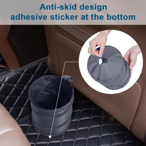 Car Trash Can (Grey / 1 Gallons-2 Packs)