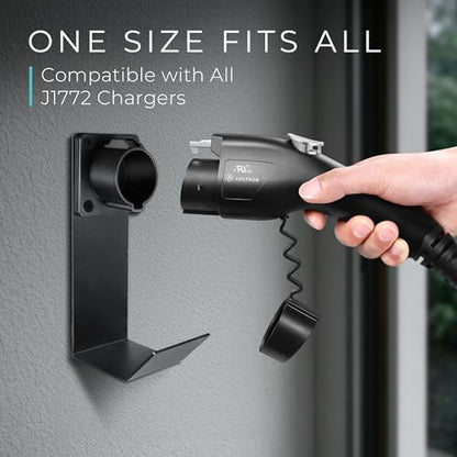 Electric Vehicle Charger Nozzle Holster Dock & J (J1772 Holder)