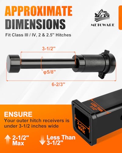 Trailer Hitch Lock (Black / 1 Pack)