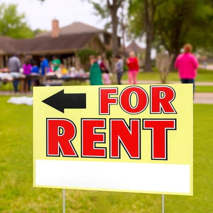3 Pcs Sale Sign Extra Large (for Rent)