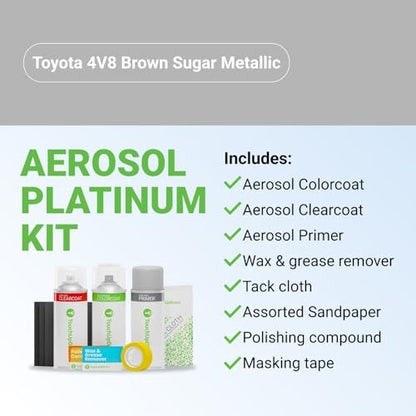 Car Paint Touch Up Spray Kit (Aerosol Spray - Platinum Kit / Brown Sugar Metallic)