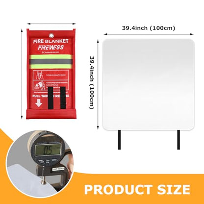 Emergency Fire Blanket (Fiberglass-2pack)