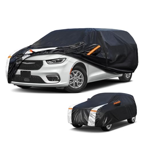 Minivan Car Cover for Chrysler Pacifica 100% Waterproof All Weather (Custom fit Chrysler Pacifica / Minivan car cover)