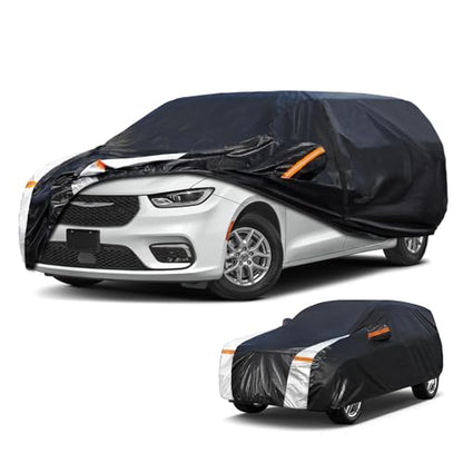 Minivan Car Cover for Chrysler Pacifica 100% Waterproof All Weather (Custom fit Chrysler Pacifica / Minivan car cover)