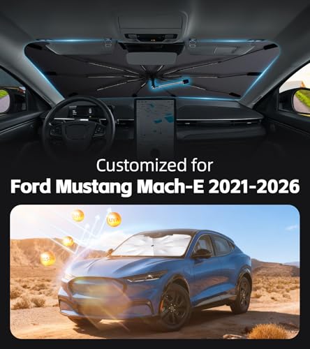 Windshield Sun Shade for Ford Mustang Mach (Fit for Ford Mustang Mach-E 2021-2026)