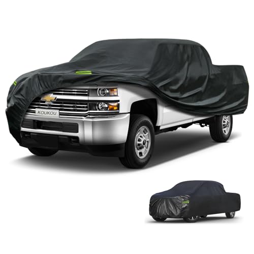 Waterproof Truck Cover All Weather (Truck XXXL up to 262", Max Cab Length 158" / black)