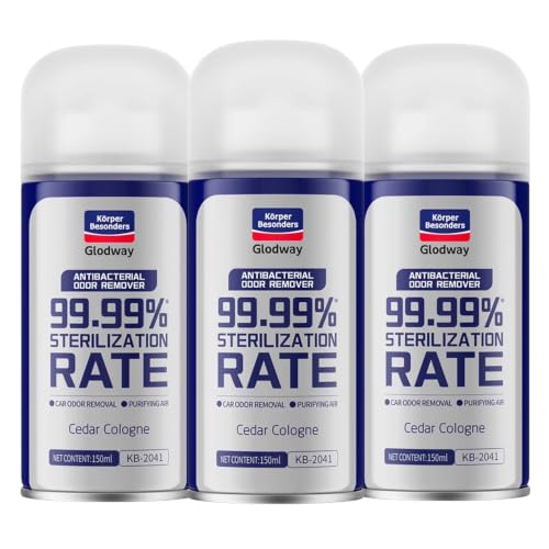 Glodway Car Air Freshener Spray (6 Ounce (Pack of 3) / White)