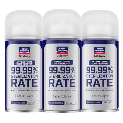 Glodway Car Air Freshener Spray (6 Ounce (Pack of 3) / White)