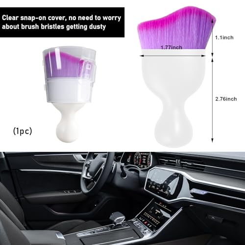 Car Detailing Brush (White/Purple / 1 PC)