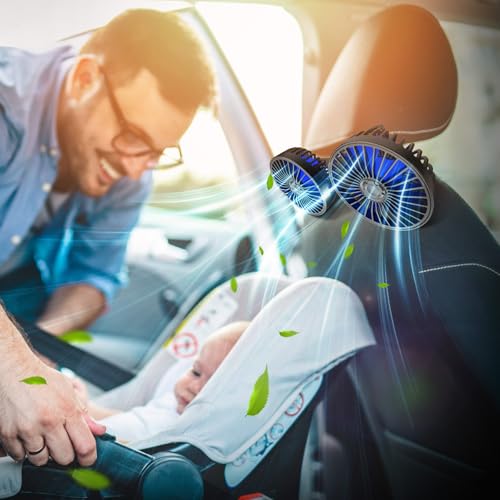 Car Fan for Backseat (Blue)