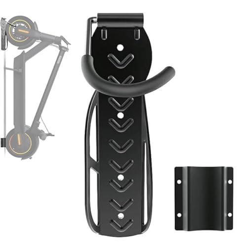 Scooter Rack Garage Wall Mount Bicycles Hanger Storage Bike Stand Hooks for Hanging Bike (Scooter Hook Rack Black 1pcs)