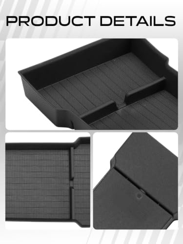 Center Console Organizer for Tesla Model 3 Highland 2024 2025 2026 (2PCS Center Console & Armrest Lower Tray)