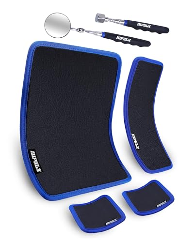 Magnetic Tool Mat Set (4 Magnetic Pads & Pickup Tools & Inspection Mirror)