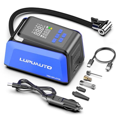 150PSI Portable Tire Inflator 2X Fast Cordless Air Compressor Car Pump (6000mAh)