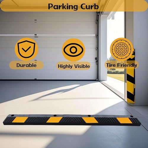Heavy Duty Parking Curb Wheel Stop (72" - 2Pack)