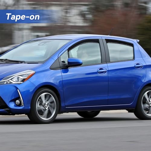 Window Visors Rain Guards for 2012 (2012-2018 Toyota Yaris Hatchback)