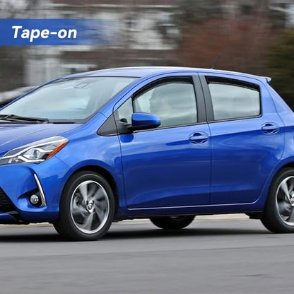 Window Visors Rain Guards for 2012 (2012-2018 Toyota Yaris Hatchback)