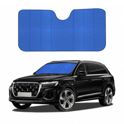 Accordion Car Windshield Sun Shade (Large Blue)