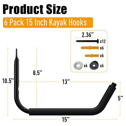 Kayak Storage Racks (6-Kayak Hook)