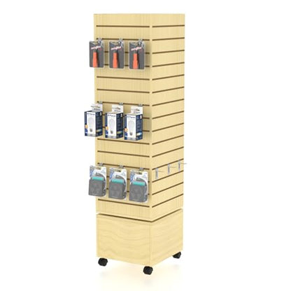 Rotating Slatwall Display Rack (Maple)