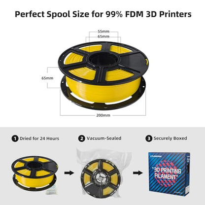 PLA Filament 1.75mm (Yellow)