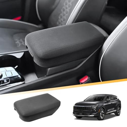 2025 2026 Kia Sportage Silicone Armrest Cover with Armrest Hidden Organizer (8)25-26 Sportage NQ5 Silicone with Box)
