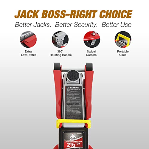 Floor Jack 2.5 Ton (2.5 Ton With Case / Red)