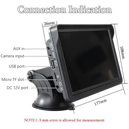7" Portable Car Stereo Wireless CarPlay & Android Auto Screen for 2024 Latest Car Portable Touchscreen Display with Bluetooth