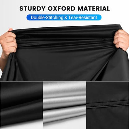 Motorcycle Cover Waterproof Outdoor Motorcycle Cover Heavy Duty (Orange / 104")