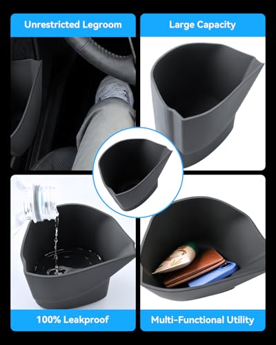 2026 Outback Door Trash Can for 2026 Subaru Outback Driver Side Door Pocket Garbage Bin Car Trash Organizer Center Console 2026 Outback Accessories Silent & Waterproof