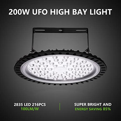 5 PACK 200W UFO LED High Bay Light