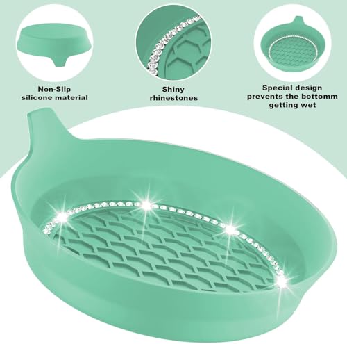 2 PCS Car Cup Coasters (Green*2pcs / With Diamonds)