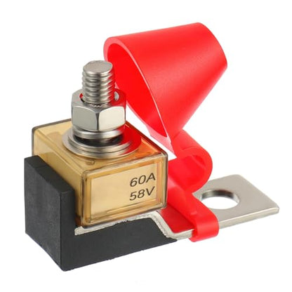 MRBF Terminal Fuse Block 60 AMP Marine Rated Battery Fuse 58V DC Max IP66 Waterproof Fuse Holder 60A (60A)