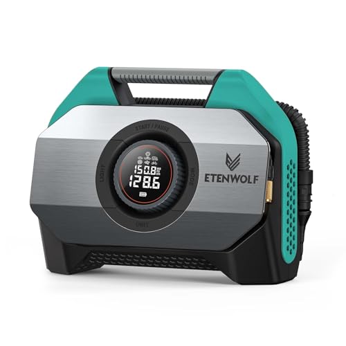 VORTEX S6 Tire Inflator Portable Air Compressor (Dark Cyan / 19200 Mah)