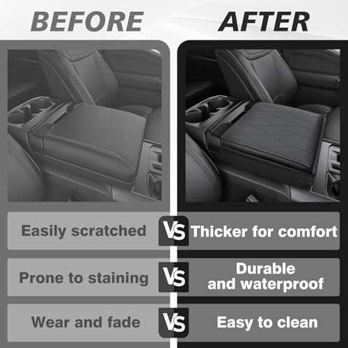 Armrest Cover for Ford F150 2021 (2) 21-25 |F150| WorkSurface, +Thick)
