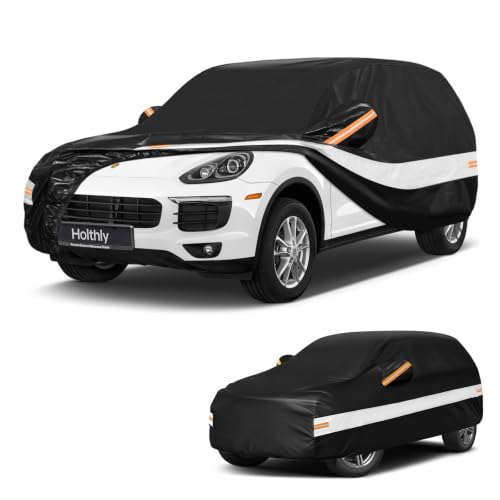 10 Layers SUV Car Cover Custom Fit for Porsche Cayenne (Black Gray / Custom Fit for Porsche Cayenne)